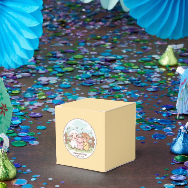 Caixinha De Lembrancinhas Farm friends forever - cute & cozy (Festa)