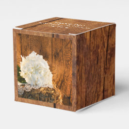 Caixinha De Lembrancinhas Faux Barn Wood, Hydrangea Barn Wood Casamento Bran