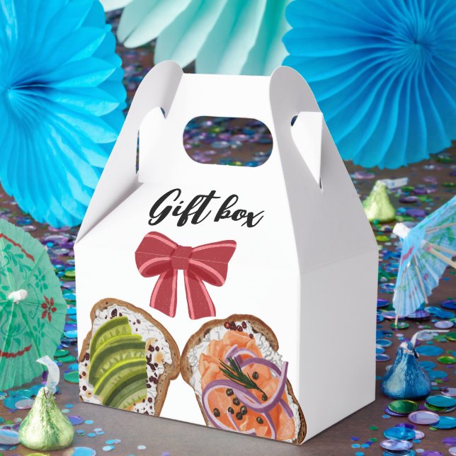 Caixinha De Lembrancinhas Favor Box de doce sanduíche. (Festa)