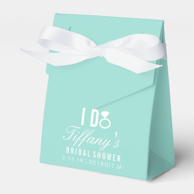Caixinha De Lembrancinhas Favor Box - I DO Tiffany's (Frente)