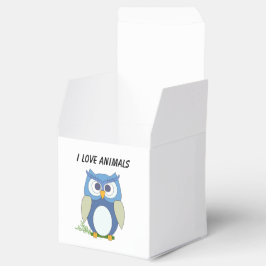 Caixinha De Lembrancinhas Favor Box "I Love Animal"