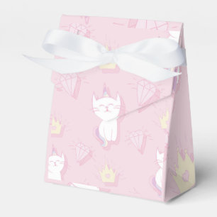 Caixinha De Lembrancinhas Favor Box - Kawaii Unicorn Cat Caticorn para K