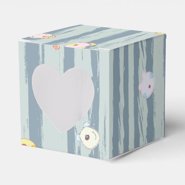 Caixinha De Lembrancinhas Favor Box – Whimsy Faces (Frente)