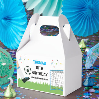 Caixinha De Lembrancinhas Favor Boxes Futbol Soccer Birthday boy party