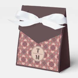 Caixinha De Lembrancinhas Favor de casamento em terracota e rosa poeirento n