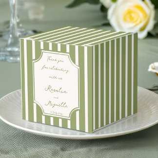 Caixinha De Lembrancinhas Favor de casamento personalizado listras vintage v