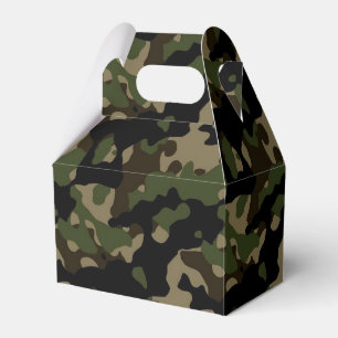 Caixinha De Lembrancinhas Favor de festa de aniversário Camuflagem Exército 