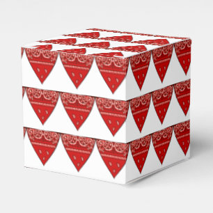 Caixinha De Lembrancinhas Favor de partido ocidental ou Bandana do vermelho