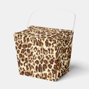 Caixinha De Lembrancinhas Favor do Partido Impressão Box-Leopardo