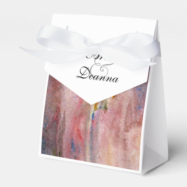 Caixinha De Lembrancinhas Favor Mista Rosa (Frente)