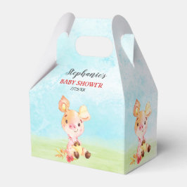 Caixinha De Lembrancinhas Fazenda de Chá de fraldas de cor d'água