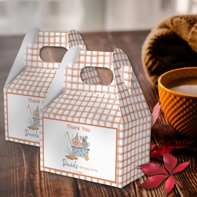 Caixinha De Lembrancinhas Fazenda de Festa de aniversário (Farm Animal Thank You Party Favor Box)