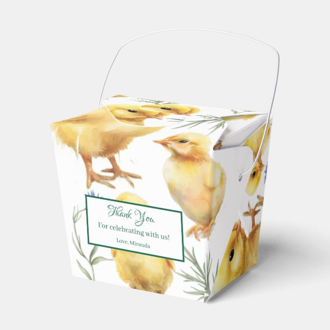 Caixinha De Lembrancinhas Fazenda de frango (Frente)