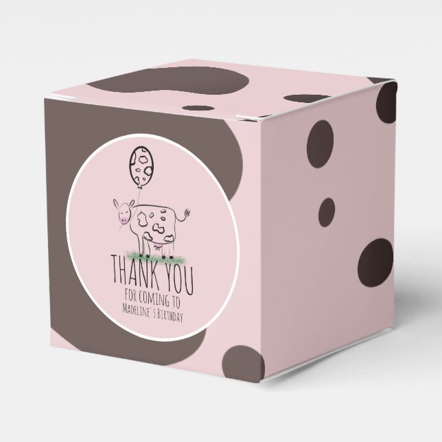 Caixinha De Lembrancinhas Fazenda Engraçada Festa de aniversário Animal  Ros (Frente)