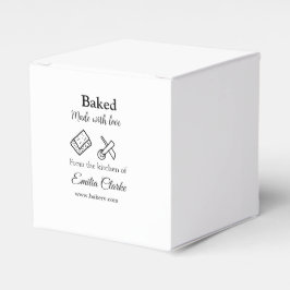 Caixinha De Lembrancinhas Feita com amor, empresa de padaria adiciona textur