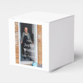 Caixinha De Lembrancinhas Felicidades adicionam nome foto homem feriado ano 