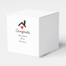 Caixinha De Lembrancinhas Felicita o novo proprietário imobiliário a inaugur