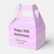 Feliz 20º aniversário rosa roxo pastel nome bol