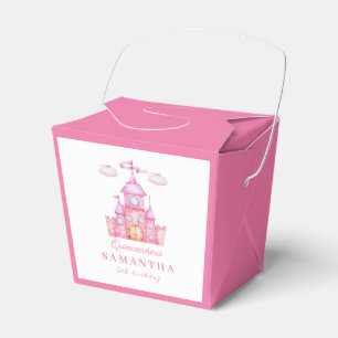 Caixinha De Lembrancinhas Feliz aniversário, castelo da princesa