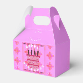 Caixinha De Lembrancinhas Feliz aniversário com amor e muito mais