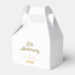 Caixinha De Lembrancinhas Feliz aniversário de 30 anos de casamento laranja 