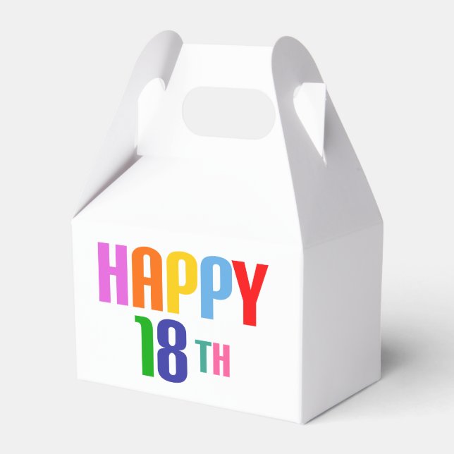 Caixinha De Lembrancinhas Feliz dia 18 (Frente)