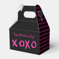Feliz dia de Galentine xoxo preto rosa