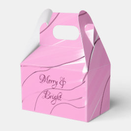 Caixinha De Lembrancinhas Feliz e modo cinza design de rosca cor-de-rosa-cla