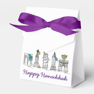 Caixinha De Lembrancinhas Feliz Feriado de Hanukkah NYC Nova Iorque Chanukah