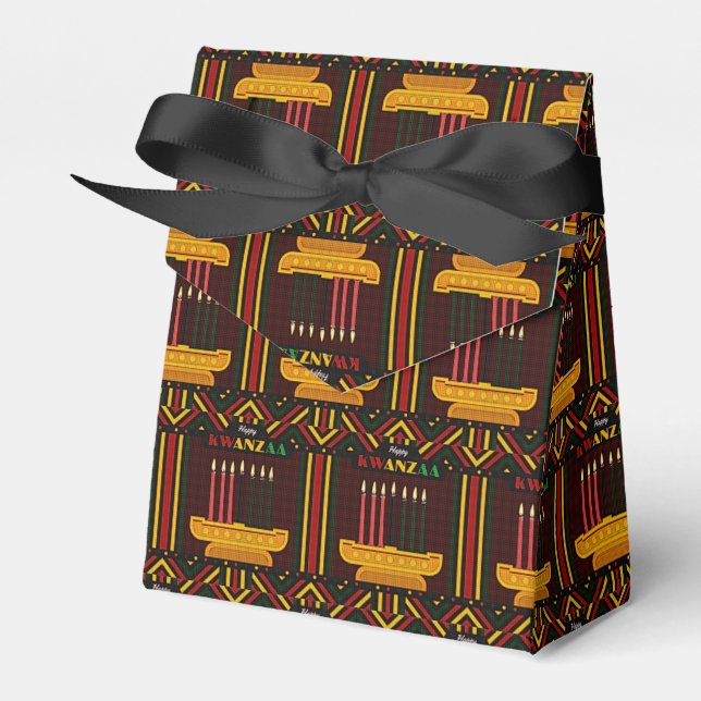 Caixinha De Lembrancinhas Feliz Kwanzaa PopArt (Frente)