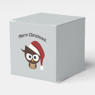 Caixinha De Lembrancinhas Feliz Natal, Coruja Irritada
