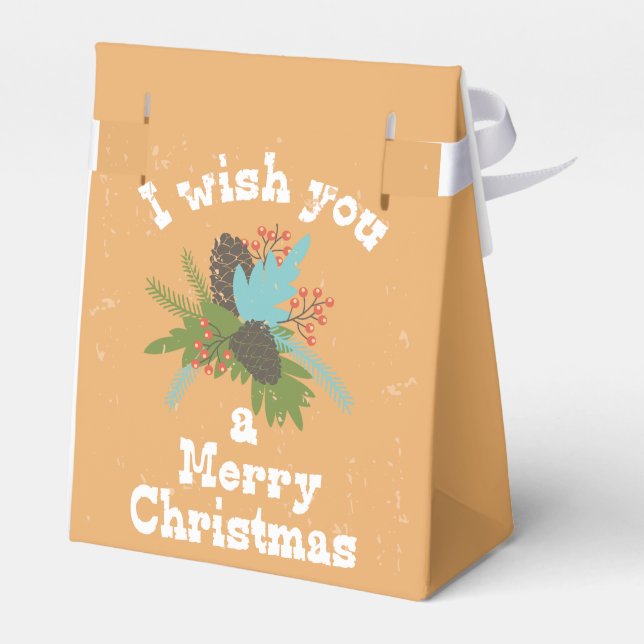 Caixinha De Lembrancinhas Feliz Natal Decor (Verso)