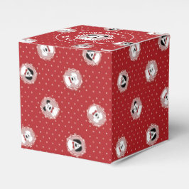 Caixinha De Lembrancinhas Feliz Natal do Ano-da-Manhã Dalmático