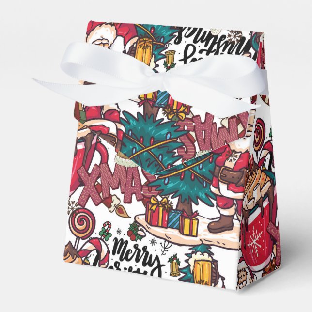 Caixinha De Lembrancinhas Feliz Natal - Férias Festivas (Frente)