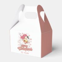 Feliz Natal Papais noeis de Tipografia Retro Rosa