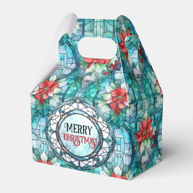 Caixinha De Lembrancinhas Feliz Natal! Slogan Editável (Frente)