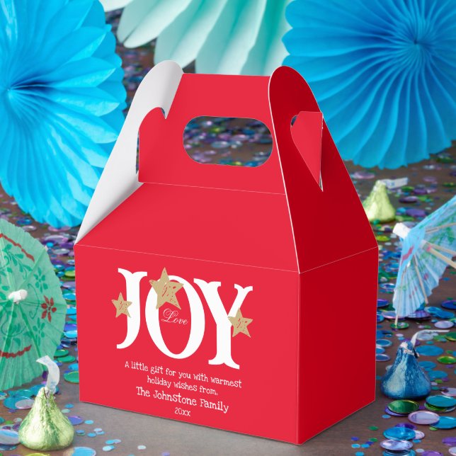 Caixinha De Lembrancinhas Feliz Natal Um Pequeno Presente Para Você Vermelho (Festa)