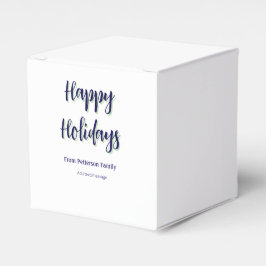 Caixinha De Lembrancinhas Felizes feriados azuis na moda