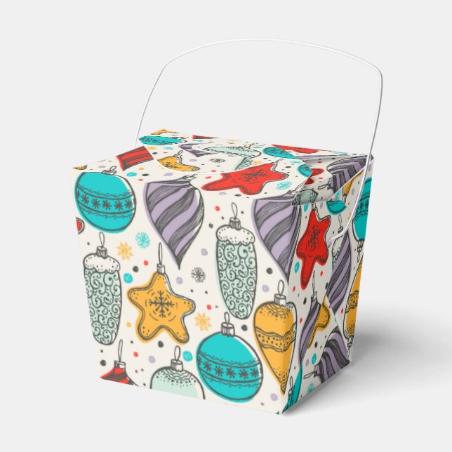 Caixinha De Lembrancinhas Feriado de natais vintages - Sair (Frente)