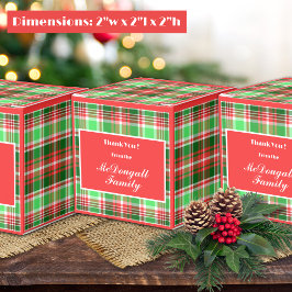Caixinha De Lembrancinhas Feriado de Natal Verde Festivo Vermelho e Festivo