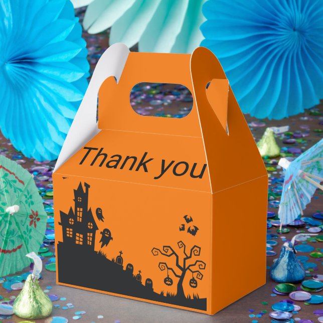 Caixinha De Lembrancinhas feriado minimalista de halloween (Festa)