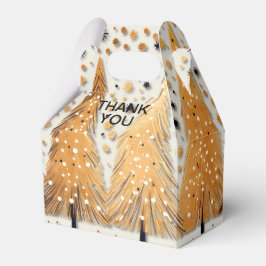 Caixinha De Lembrancinhas Feriados de Flocos de Neve Brilhantes de Árvores d