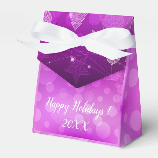 Caixinha De Lembrancinhas Feriados de Natal Modernos e Elegantes (Frente)