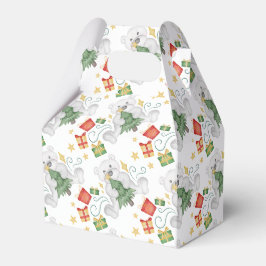 Caixinha De Lembrancinhas Férias de Natal dos Ursos Polares Festivos