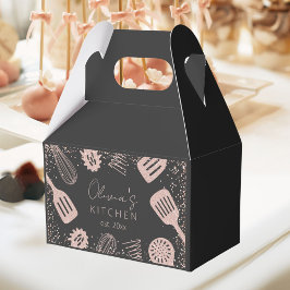 Caixinha De Lembrancinhas Ferramentas de Cozinha Personalizadas com Brilho e
