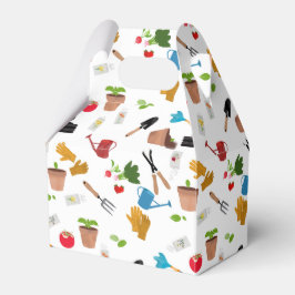 Caixinha De Lembrancinhas Ferramentas de jardinagem Plantas Padrão de jardin