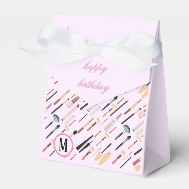 Caixinha De Lembrancinhas Ferramentas de Maquiagem de Beleza Elegante Person (Frente)