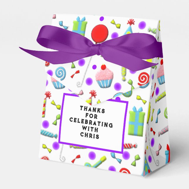 Caixinha De Lembrancinhas Festa de aniversário (Frente)