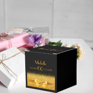 Caixinha De Lembrancinhas festa de aniversário 60ª obrigado de ouro preto