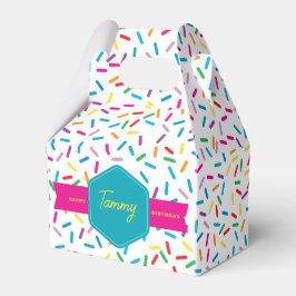 Caixinha De Lembrancinhas Festa de aniversário Colorida de Espelhos do Arco-